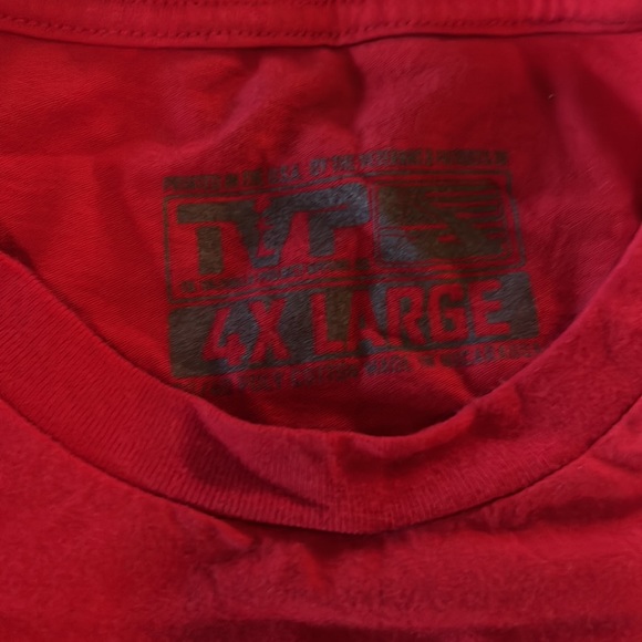 Til Valhalla Project Apparel Company (TVP), 4X Large, Red & Black, T-Shirt. - Picture 4 of 6